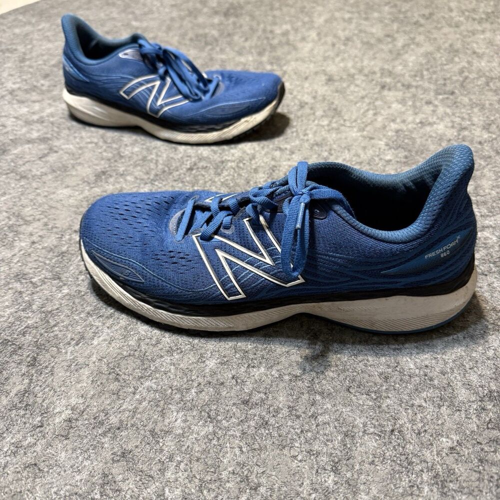 New Balance Run Fresh Foam X 860v12 Blue Shoes Mens 10.5 Athletic Sneakers